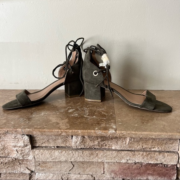 NWOT Report green chunky heel shoes • size 7.5 - Picture 3 of 6